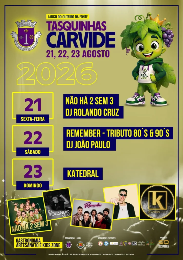 Tasquinhas de Carvide 2026