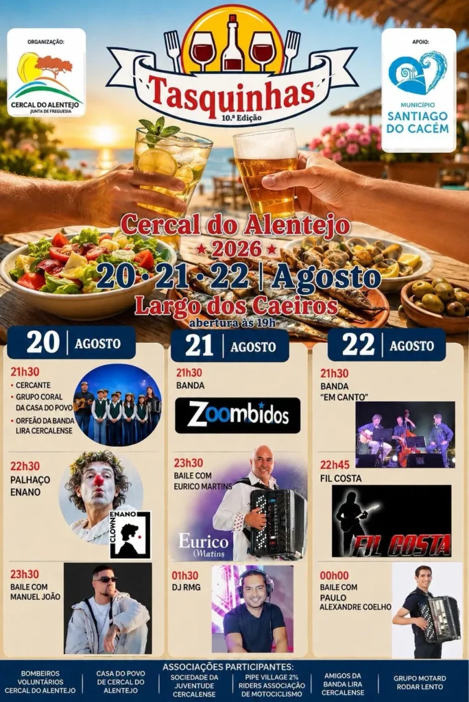 Tasquinhas de Cercal do Alentejo 2026