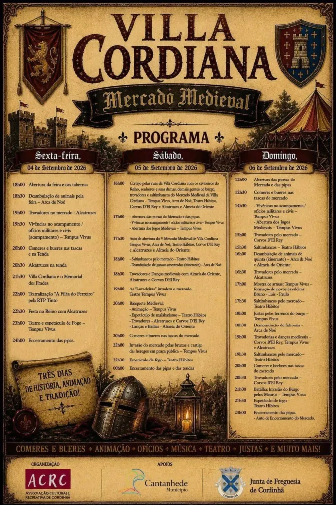 Feira Medieval da Cordinhã 2026