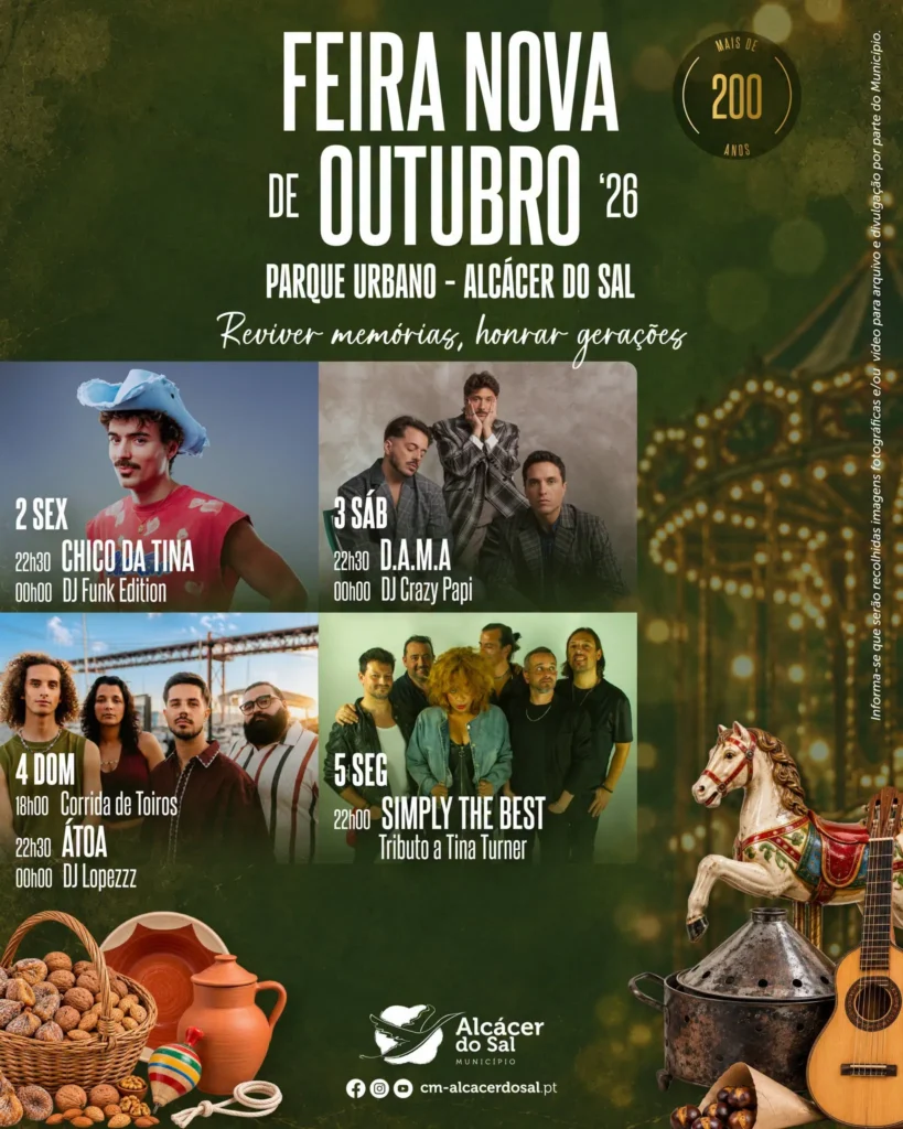 Festas de Alcácer do Sal (Feira Nova de Outubro) 2026