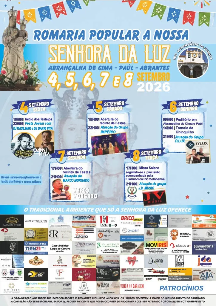 Festas de Abraçalha de Cima, Abrantes 2026