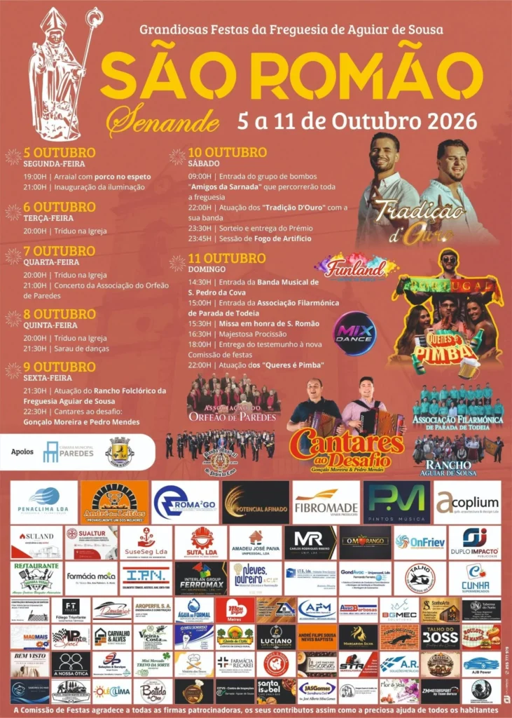 Festas de Aguiar de Sousa (São Romão) 2026