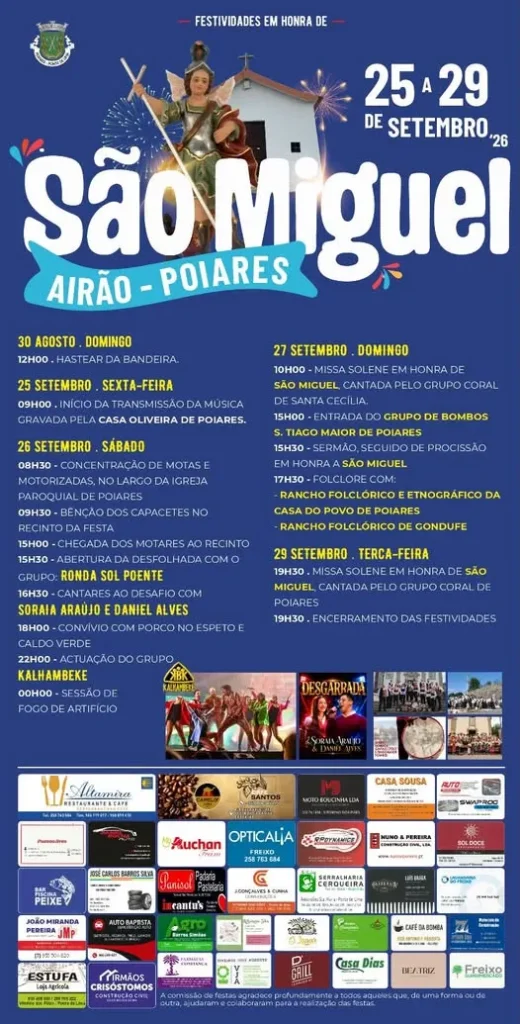 Festas de Airão, Poiares (São Miguel) 2026