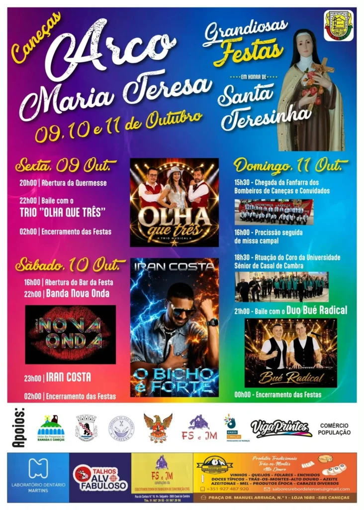 Festas de Arco Maria Teresa, Caneças 2026