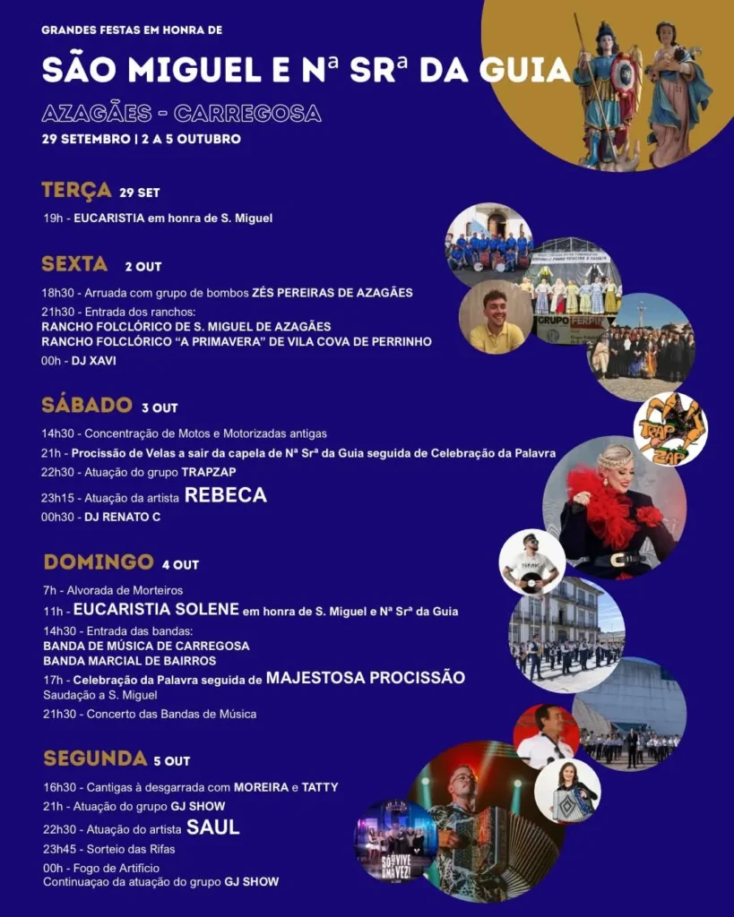 Festas de Azagães, Carregosa (São Miguel) 2026