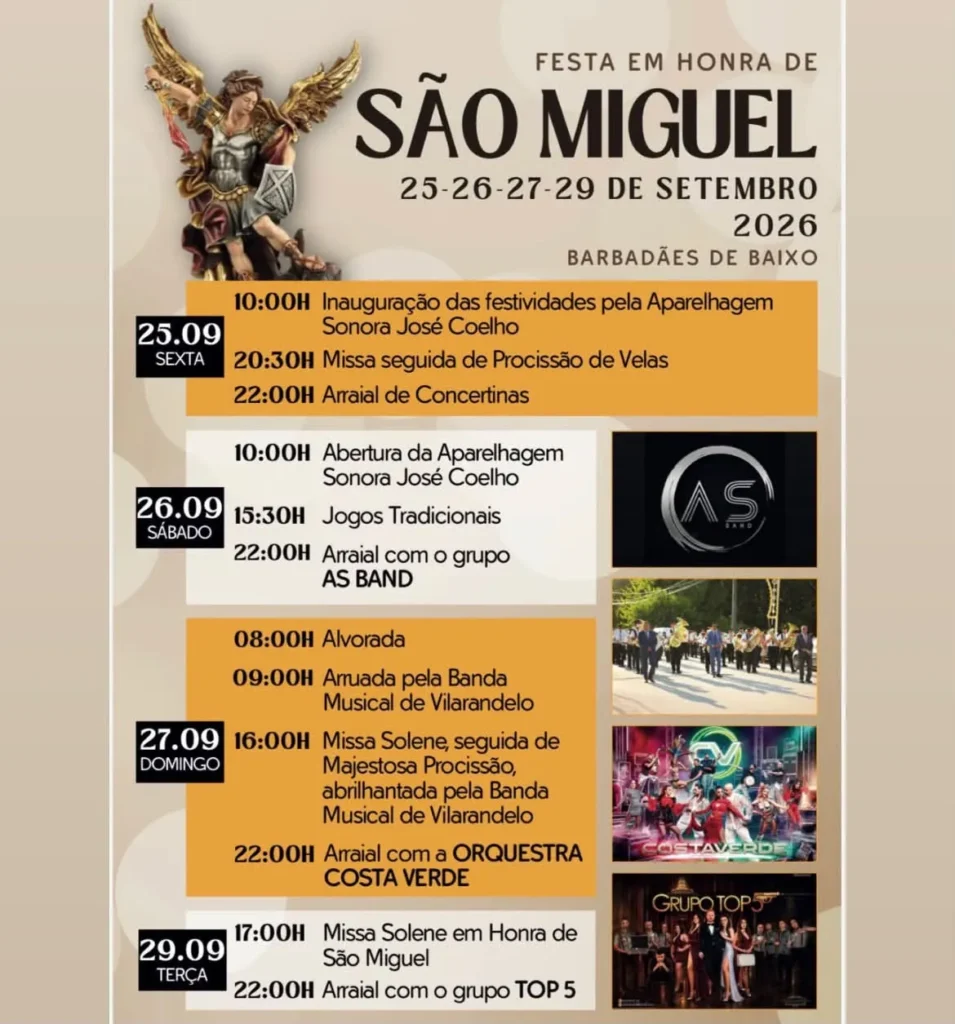 Festas de Barbadães de Baixo (São Miguel) 2026