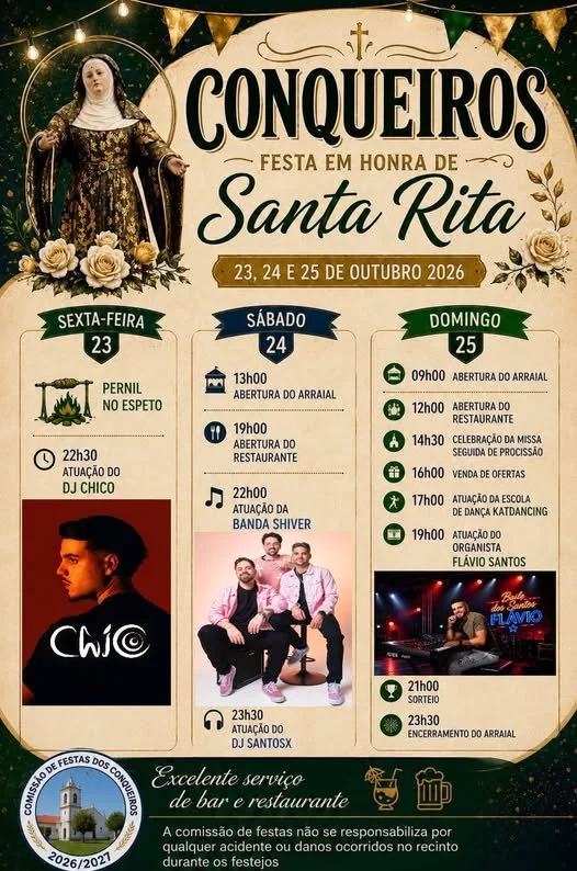Festas de Conqueiros (Santa Rita) 2026