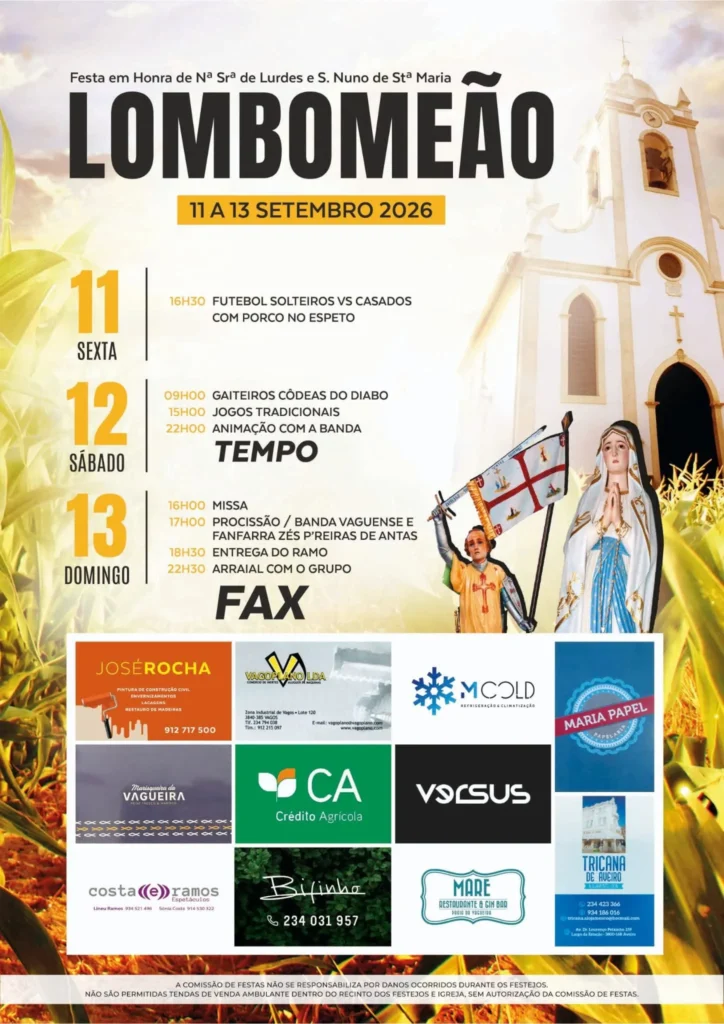 Festas de Lombomeão (Senhora de Lurdes) 2026