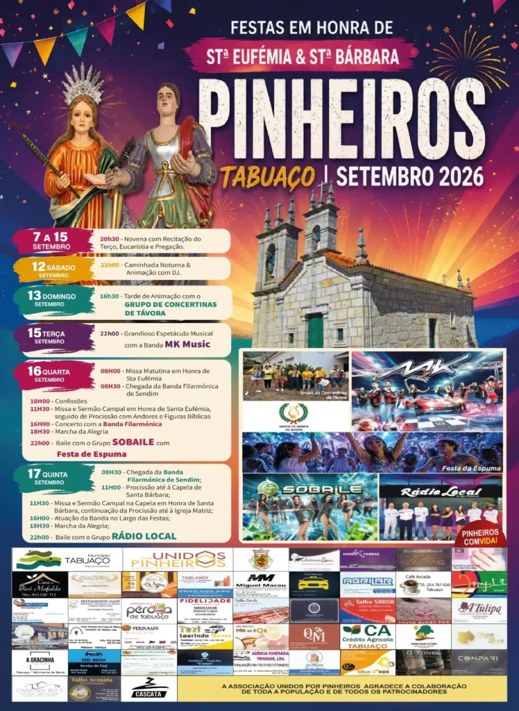 Festas de Pinheiros, Tabuaço (Santa Eufémia) 2026