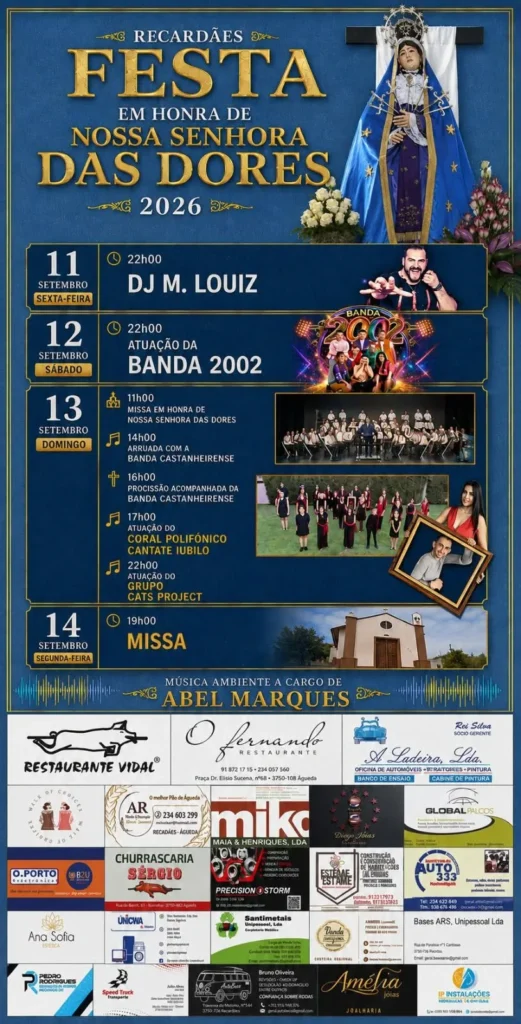 Festas de Recardães (Senhora das Dores) 2026