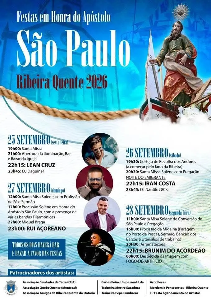 Festas de Ribeira Quente (São Paulo) 2026