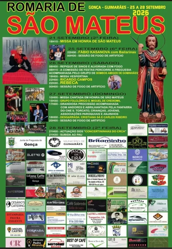 Festas de Gonça, Guimarães (São Mateus) 2026
