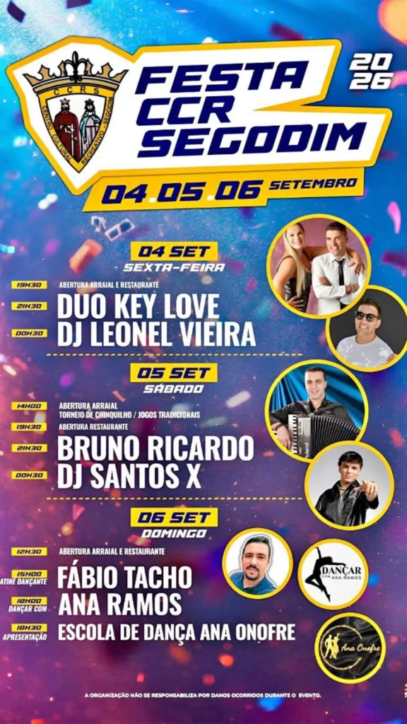 Festas de Segodim 2026