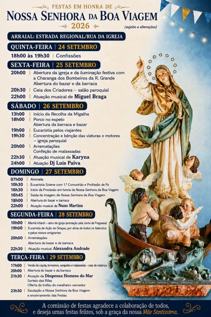 Festas das Calhetas (Senhora da Boa Viagem) 2026