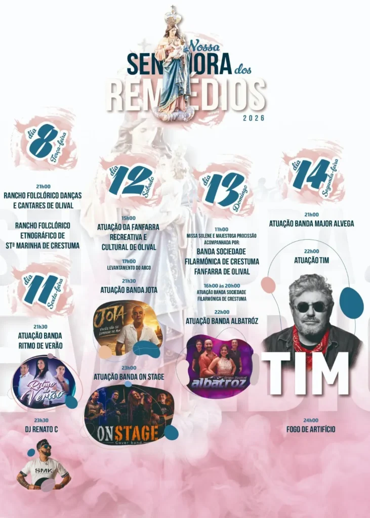 Festas de Seixo, Olival (Senhora dos Remédios) 2026