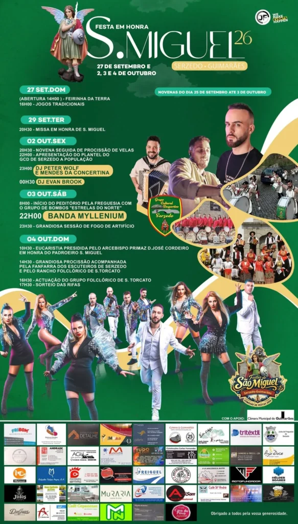 Festas de Serzedo, Guimarães (São Miguel) 2026