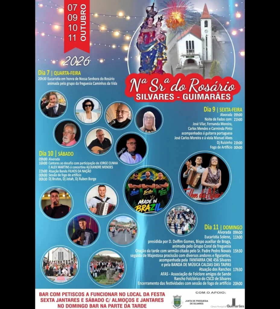Festas de Silvares, Guimarães (Senhora do Rosário) 2026