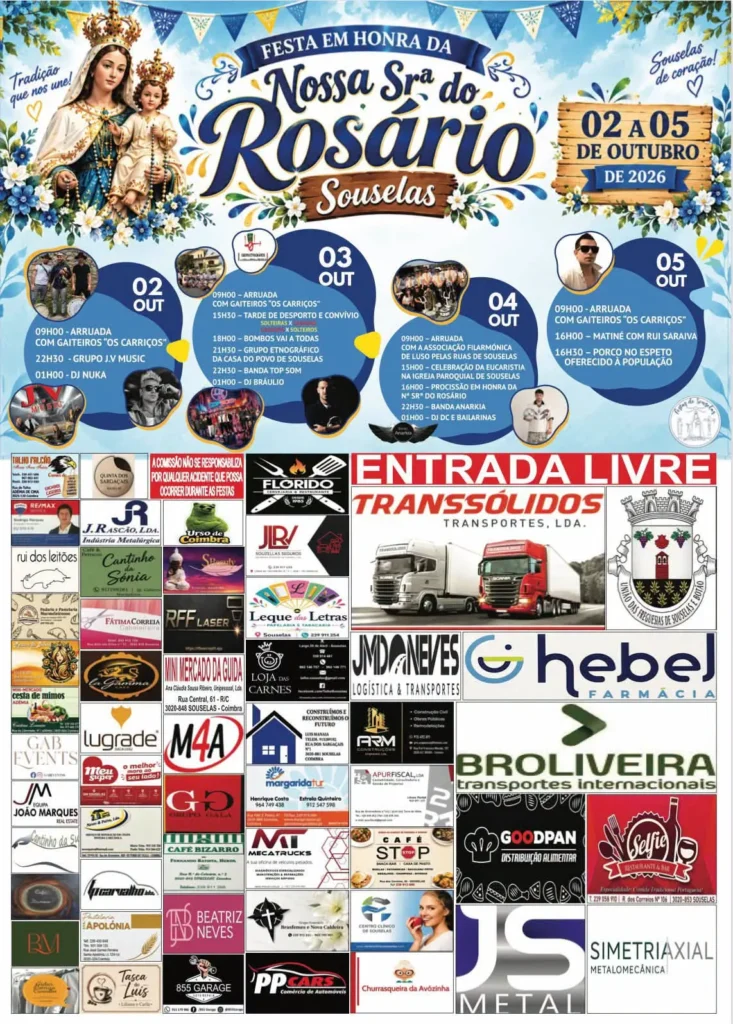 Festas de Souselas (Senhora do Rosário) 2026