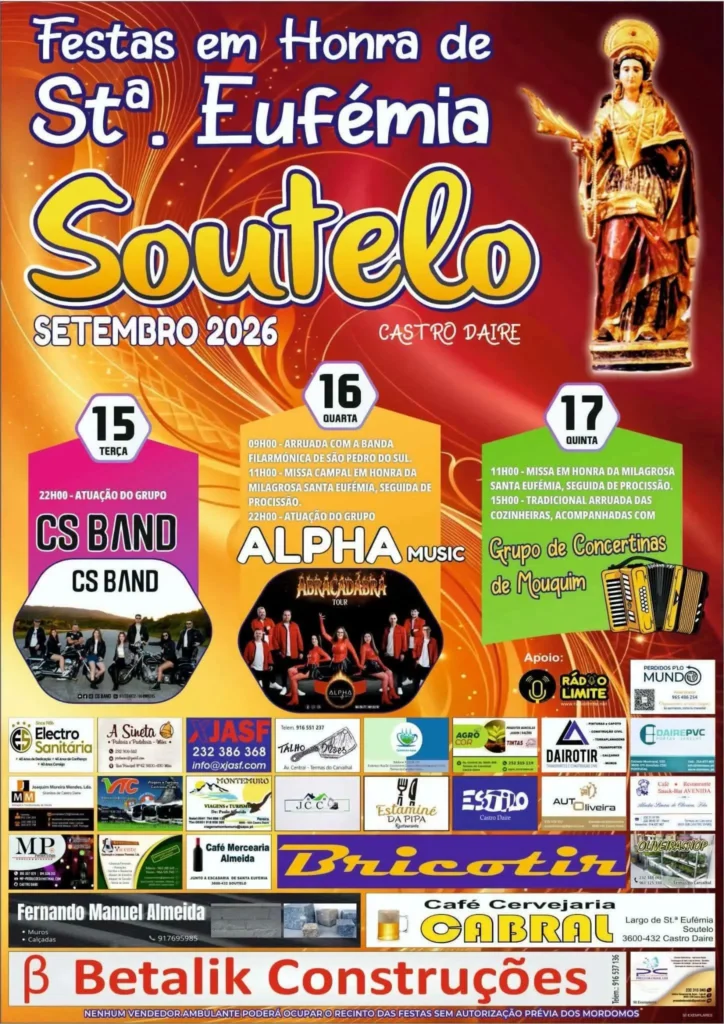 Festas de Soutelo (Santa Eufémia) 2026