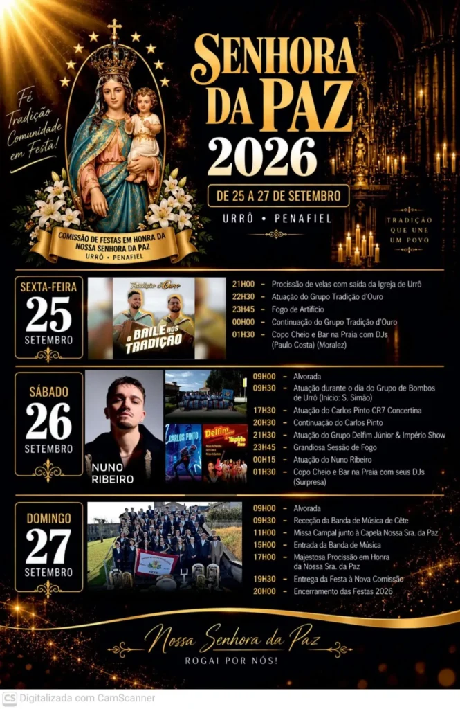 Festas de Urrô, Penafiel (Senhora da Paz) 2026