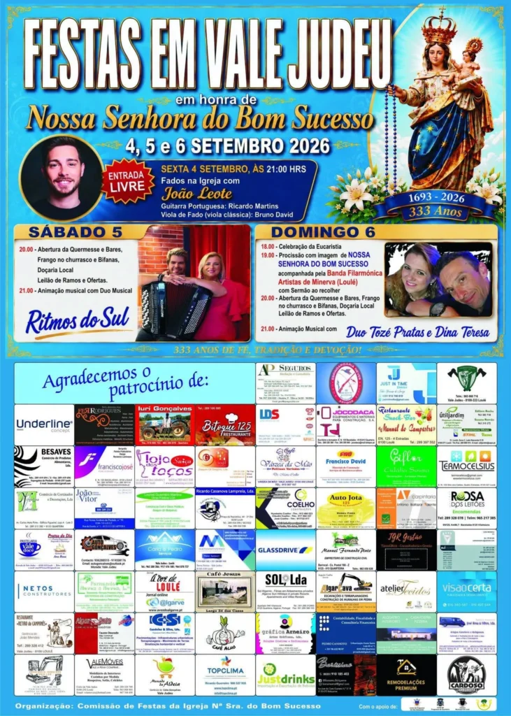 Festas de Vale Judeu (Senhora do Bom Sucesso) 2026