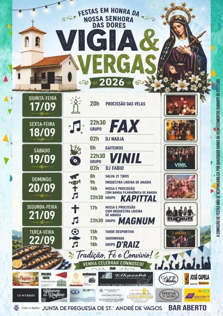 Festas de Vigia e Vergas (Senhora das Dores) 2026