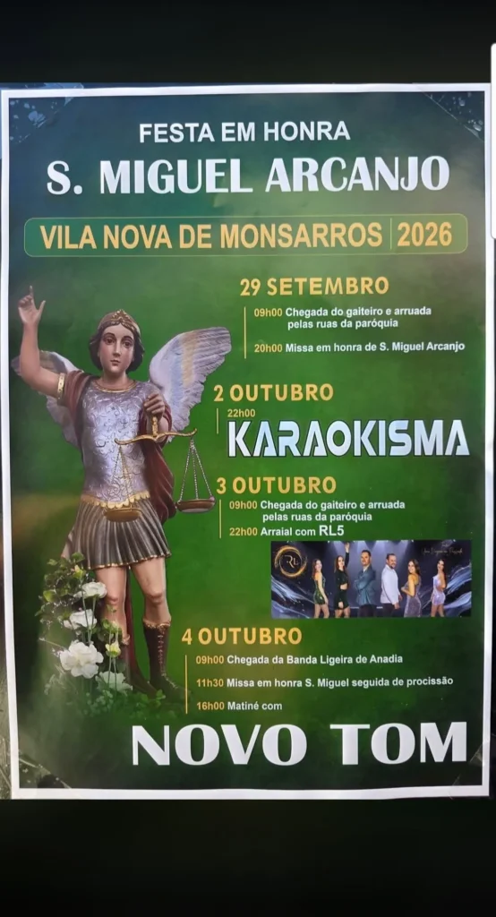 Festas de Vila Nova de Monsarros (São Miguel) 2026