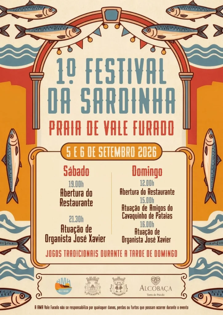 Festival da Sardinha 2026 em Praia de Vale Furado