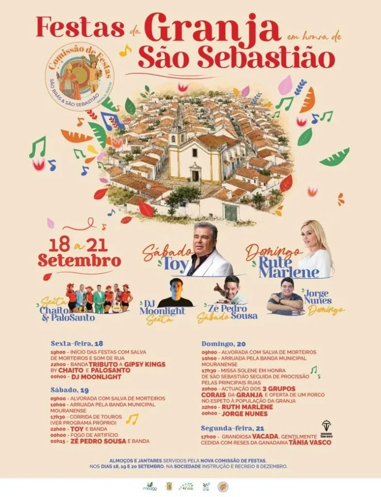 Festas de Granja, Mourão (São Sebastião) 2026