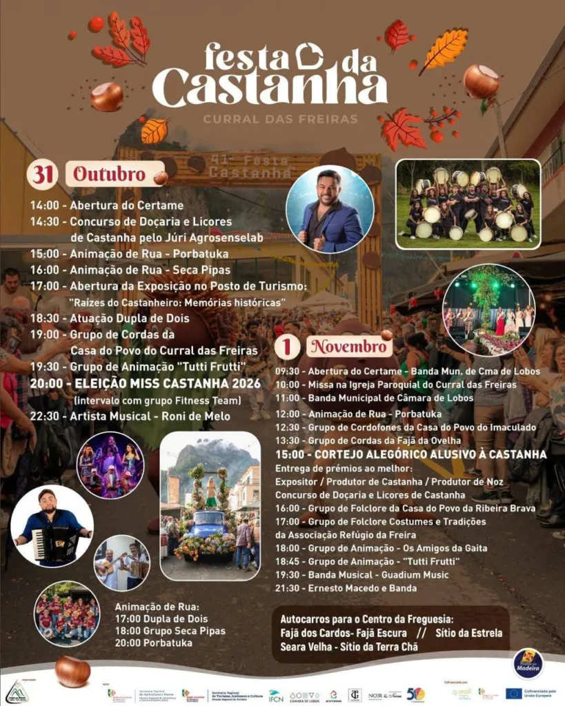 Festas de Curral das Freiras (Castanha) 2026