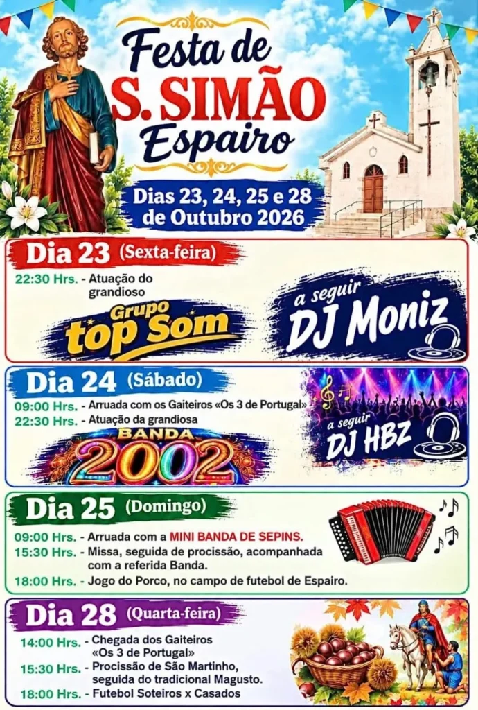 Festas de Espairo (São Simão) 2026