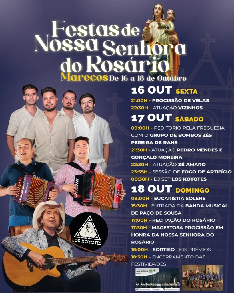 Festas de Marecos (Senhora do Rosário) 2026