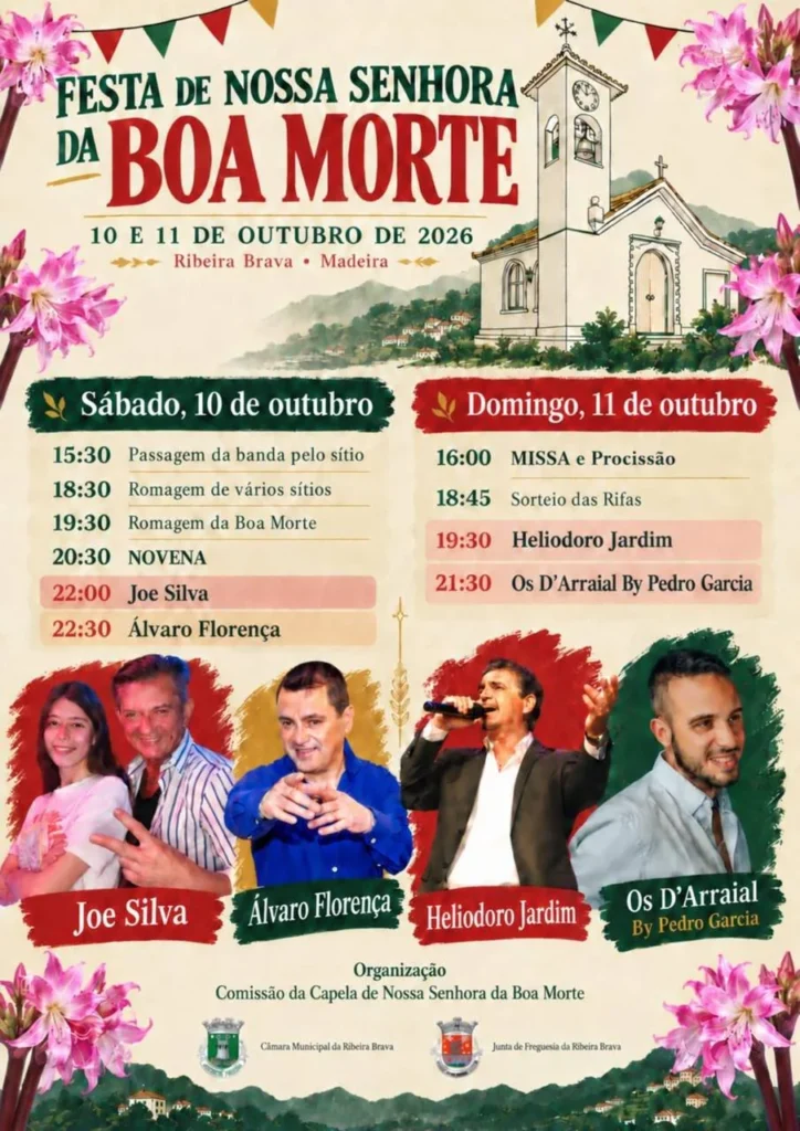 Festas da Ribeira Brava (Boa Morte) 2026