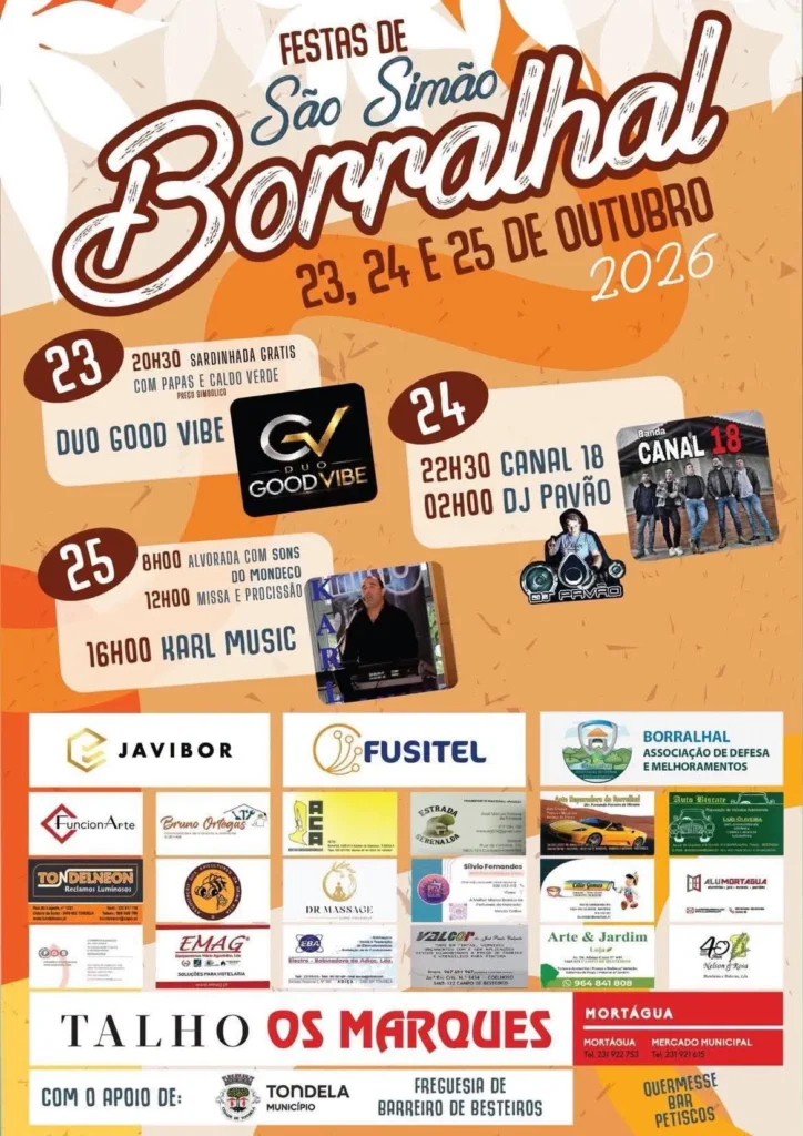 Festas de Borralhal (São Simão) 2026